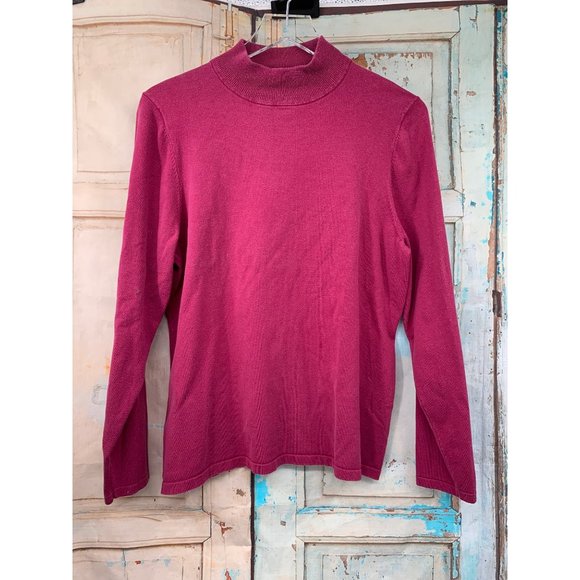 Pendleton Womans Lg Turtleneck Shirt Silk Blend - Picture 1 of 6
